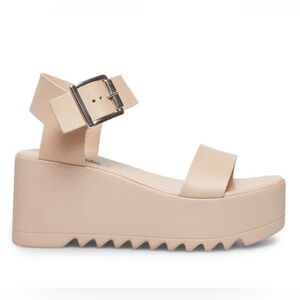 Steve Madden Lake Platform Sandal in Blush Leather